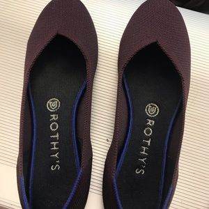 Wine colored Rothy’s.